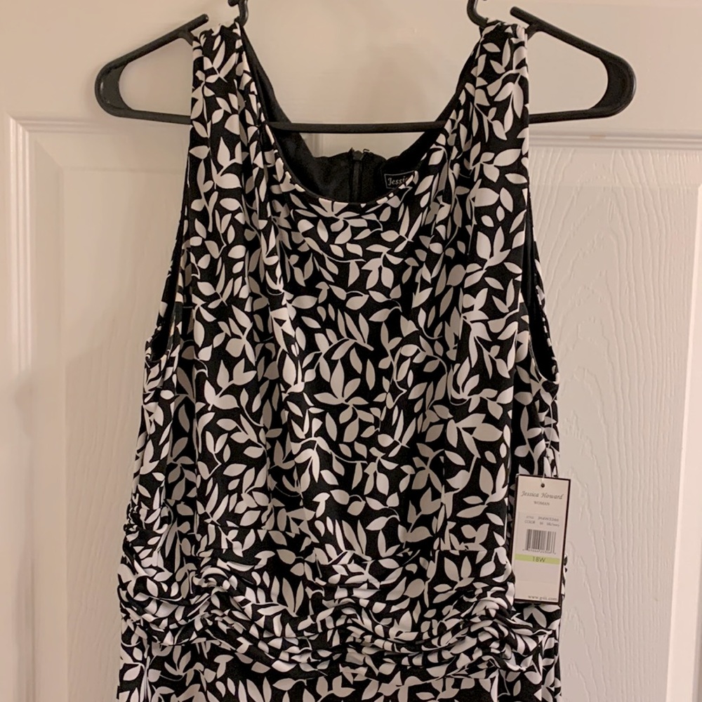 Jessica Howard Black & White Dress